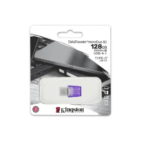 Atmintukas Kingston DTDUO3CG3/128GB Juoda Purpurinė Plienas 128 GB Kita