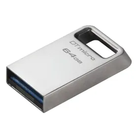 USB atmintukas Kingston DTMC3G2/64GB Raktų grandinė Sidabras Juoda 64 GB
