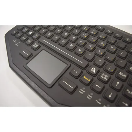 Keyboard Gamber Johnson 7300-0113 Black Spanish Qwerty