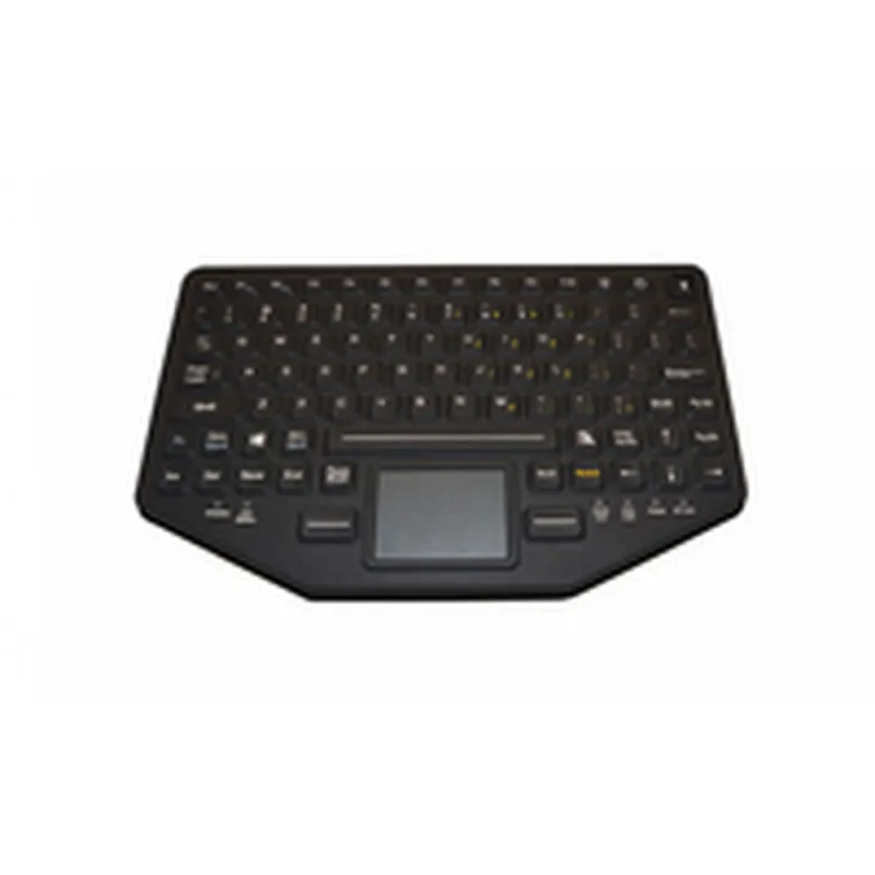 Keyboard Gamber Johnson 7300-0113 Black Spanish Qwerty