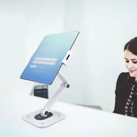 Tablettiteline Startech ADJ-TABLET-STAND-W Valkoinen