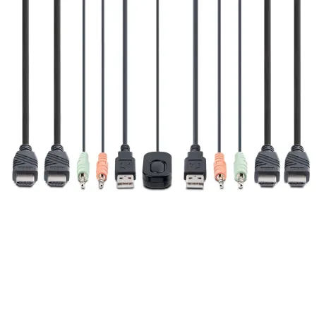 KVM-kytkin Startech C2-DH46-UA2-CBL-KVM 1,5 m