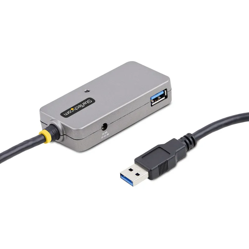 USB šakotuvas Startech U01043-USB-EXTENDER Juoda Sidabras