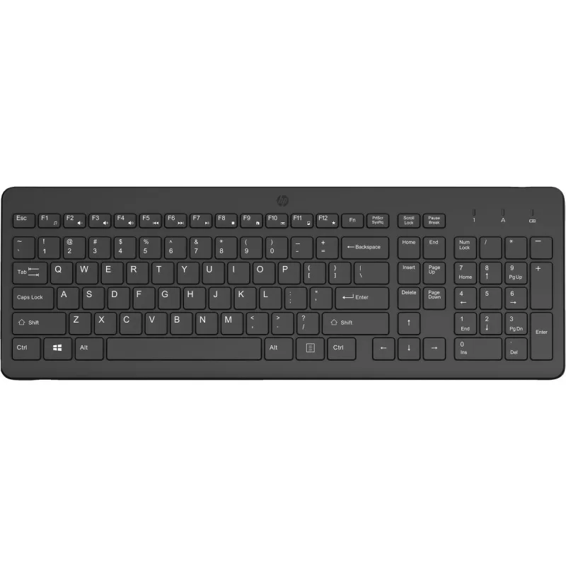 Wireless Keyboard HP 225 Black Spanish Qwerty QWERTY