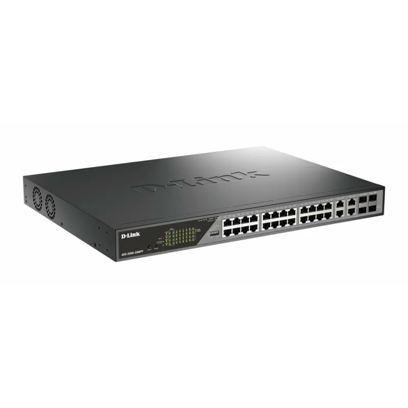Komutatorius D-Link DSS-200G-28MPP/E