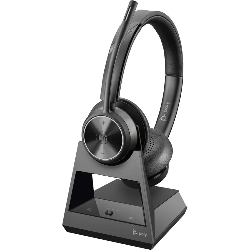 Austiņas ar Mikrofonu Poly Savi 7320-M Office DECT Melns