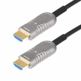 HDMI Kabelis Startech 8K-A-50F-HDMI-CABLE Melns Sudrabains 15,2 m