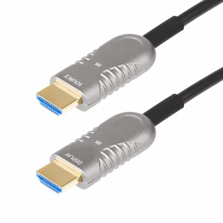 HDMI kabelis Startech 8K-A-50F-HDMI-CABLE Juoda Sidabras 15,2 m