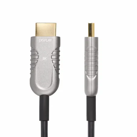 HDMI Kabelis Startech 8K-A-50F-HDMI-CABLE Melns Sudrabains 15,2 m