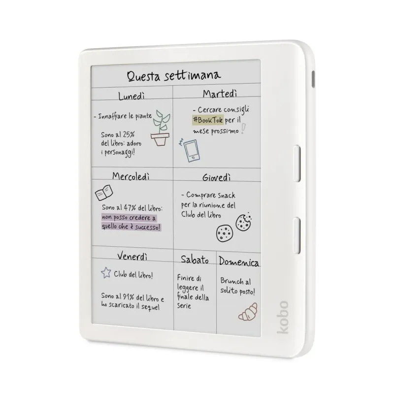 Elektroniskā Grāmata Rakuten N428-KU-WH-K-CK Balts 32 GB 7"