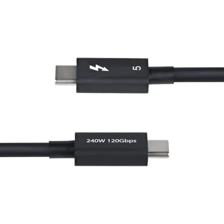 Power Cord Startech TBLT5MM50CM240W Black 50 cm