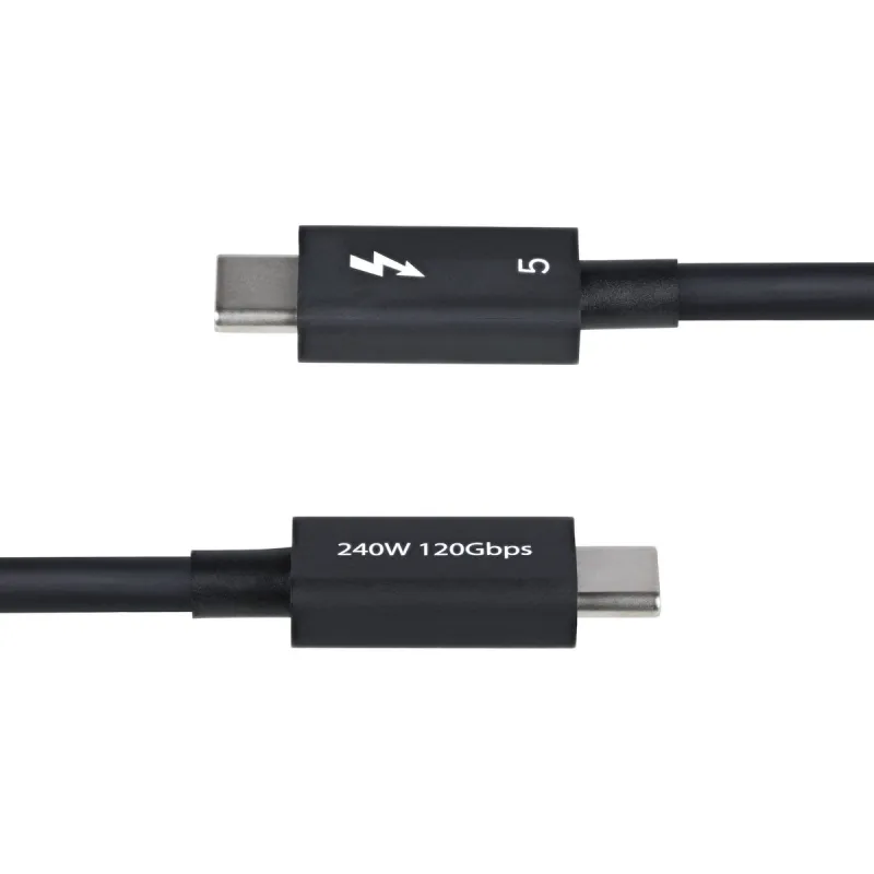 Power Cord Startech TBLT5MM1M240W Black 1 m