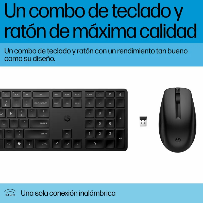 Keyboard and Mouse HP 4R009UT#ABE Black