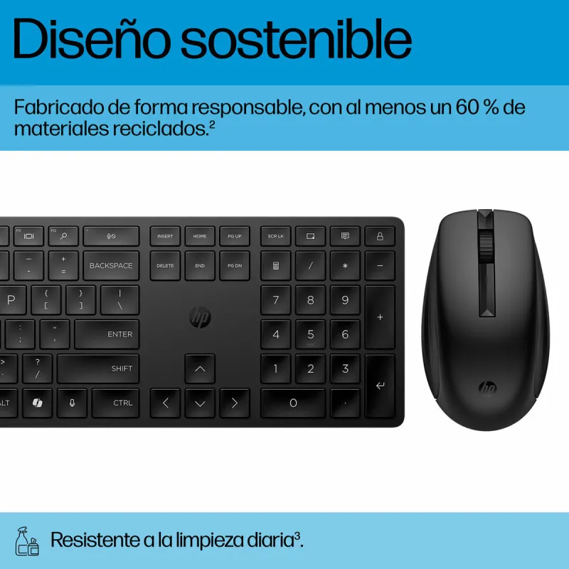 Keyboard and Mouse HP 4R009UT#ABE Black