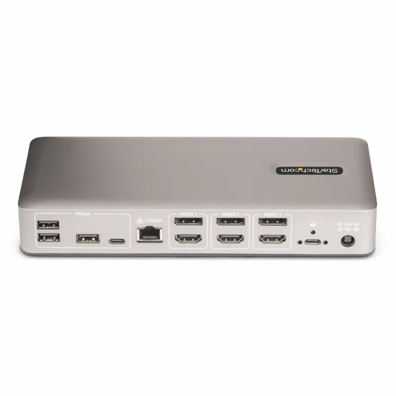 USB Centrmezgls Startech 150UE-USB4DOCKTRIPLE Pelēks