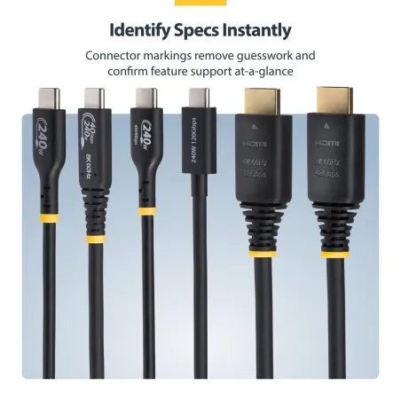 HDMI Cable Startech HDMI21-CBL-8K60-50CM Black