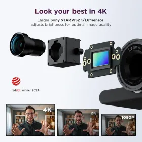 Internetinė kamera Lenovo 4XC1Q25245 Full HD