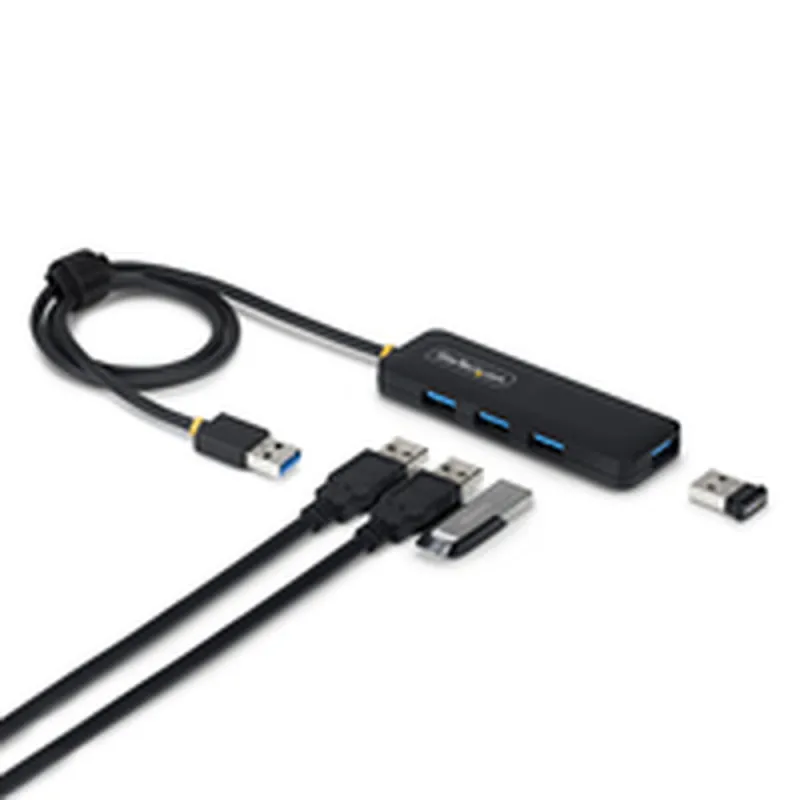 USB Centrmezgls Startech H5A4A-USB-HUB-2 Melns
