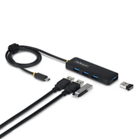 USB Centrmezgls Startech H5C4A-USB-HUB-2 Melns
