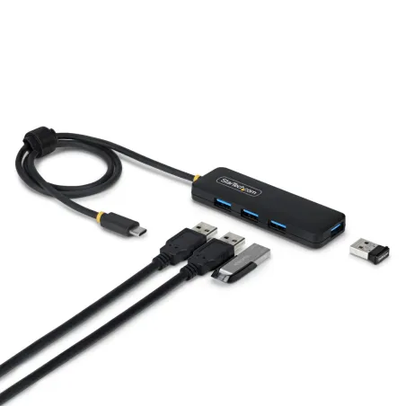 USB Centrmezgls Startech H5C4A-USB-HUB-2 Melns