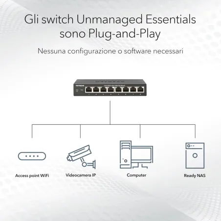 Slēdzis Netgear GS308LP-100EUS