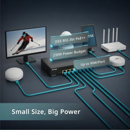 Slēdzis D-Link DMS-108P/E