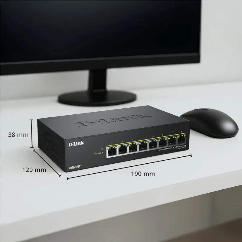 Slēdzis D-Link DMS-108P/E