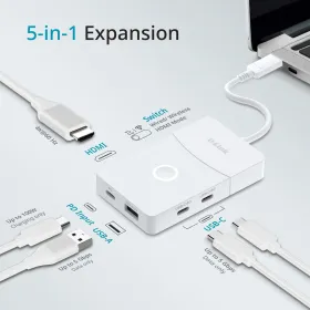 USB-jaotur D-Link DUP-501 Valge