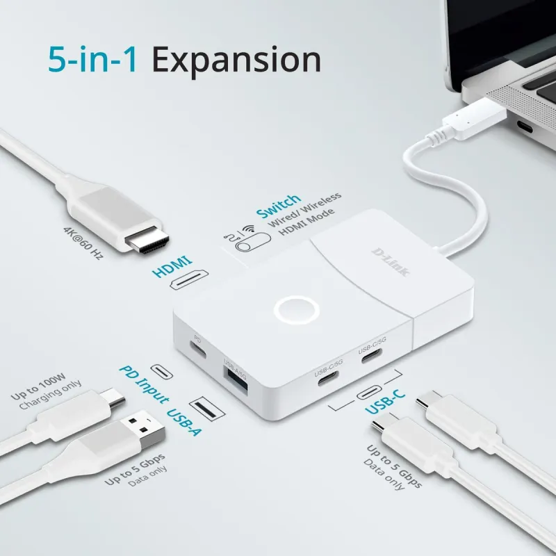 USB Hub D-Link DUP-501 White