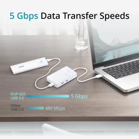 USB Hub D-Link DUP-501 White