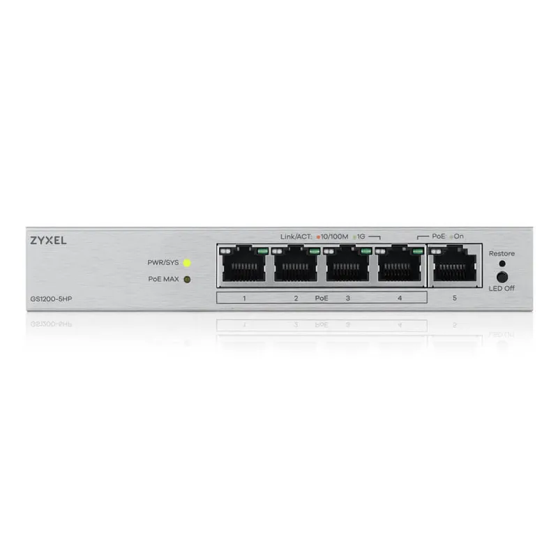 Switch ZyXEL GS1200-5HPV3-EU0101F