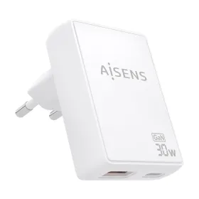 Seinalaadija Aisens ASCH-30W2P074-W Valge 30 W