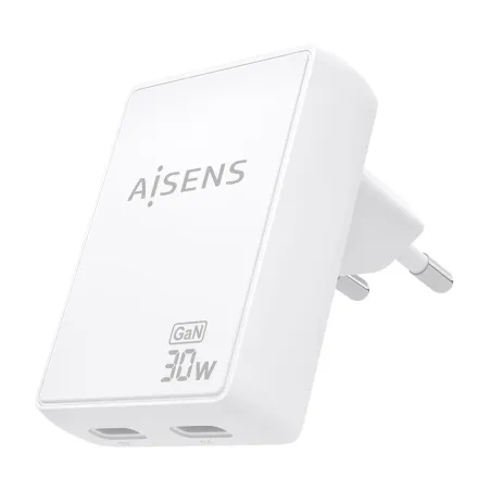 Seinalaadija Aisens ASCH-30W2P075-W Valge 30 W