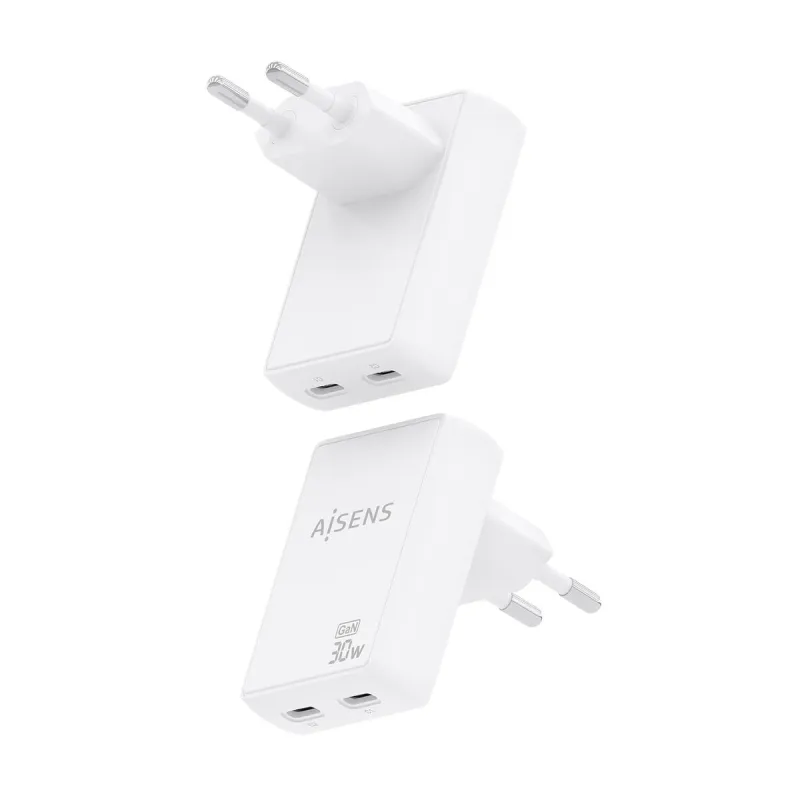 Seinalaadija Aisens ASCH-30W2P075-W Valge 30 W