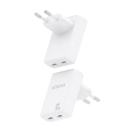 Seinalaadija Aisens ASCH-30W2P075-W Valge 30 W