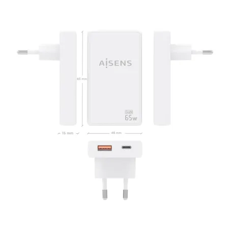 Powerbank Aisens ASCH-65W2P076-W White