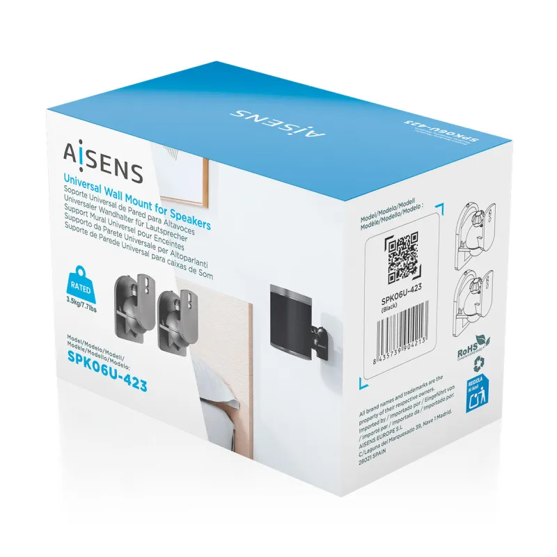 HDMI Kabelis Aisens SPK06U-423 Melns