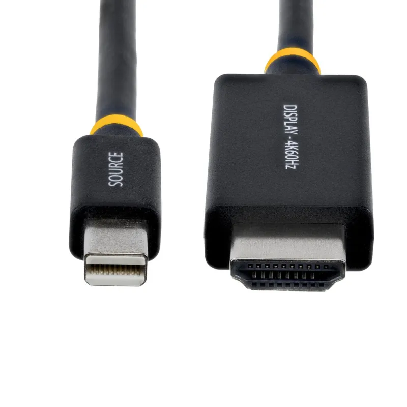 HDMI Kabelis Startech 2M-MDP-HDMI2-4K60 Melns