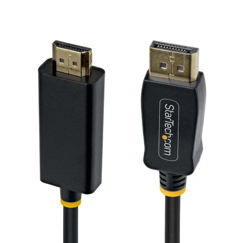 HDMI Kabelis Startech 2M-DP-HDMI-4K60-GR Melns