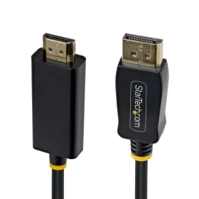 HDMI kabelis Startech 15F-DP-HDMI-4K60-GR Juoda
