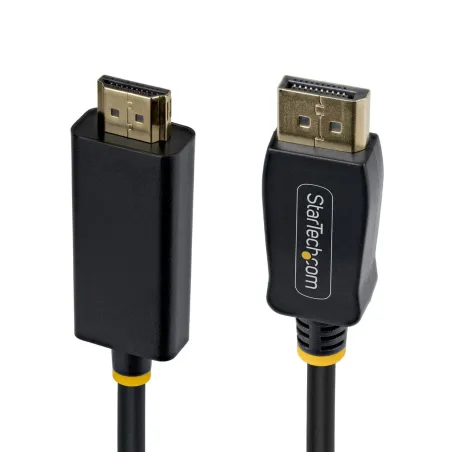 HDMI Kabelis Startech 15F-DP-HDMI-4K60-GR Melns