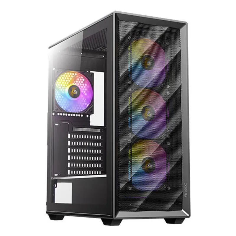 ATX Semi-tower Korpus Antec AX85 ARGB Must