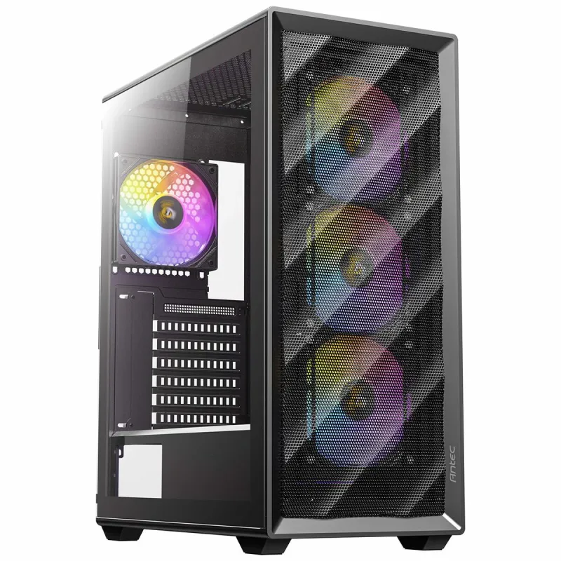 ATX Semi-tower Korpus Antec AX85 ARGB Must