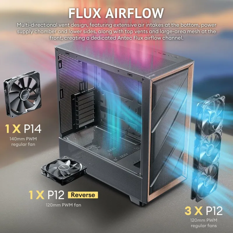 ATX pusiau bokšto tipo korpusas Antec 0-761345-10177-6