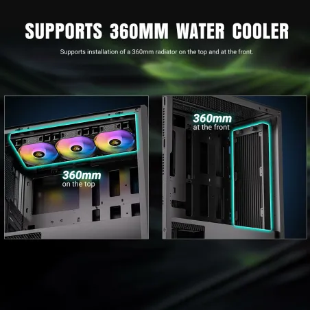 ATX Pus-torņveida Kārba Antec AX-1000 Melns