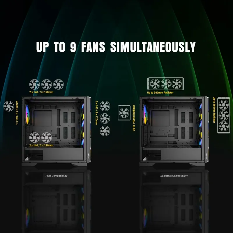 Блок полубашня ATX Galileo Antec AX-1000 Чёрный