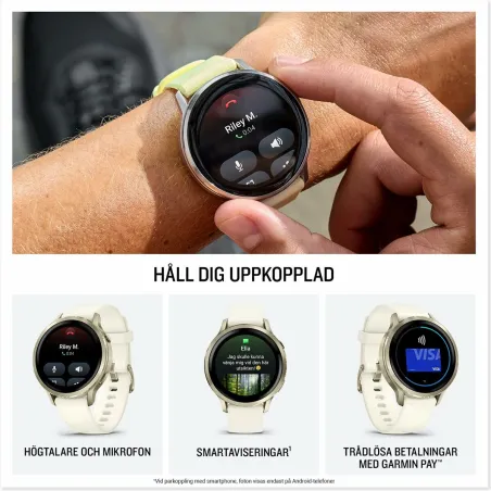 Умные часы Garmin Venu 4 Чёрный 1,2"