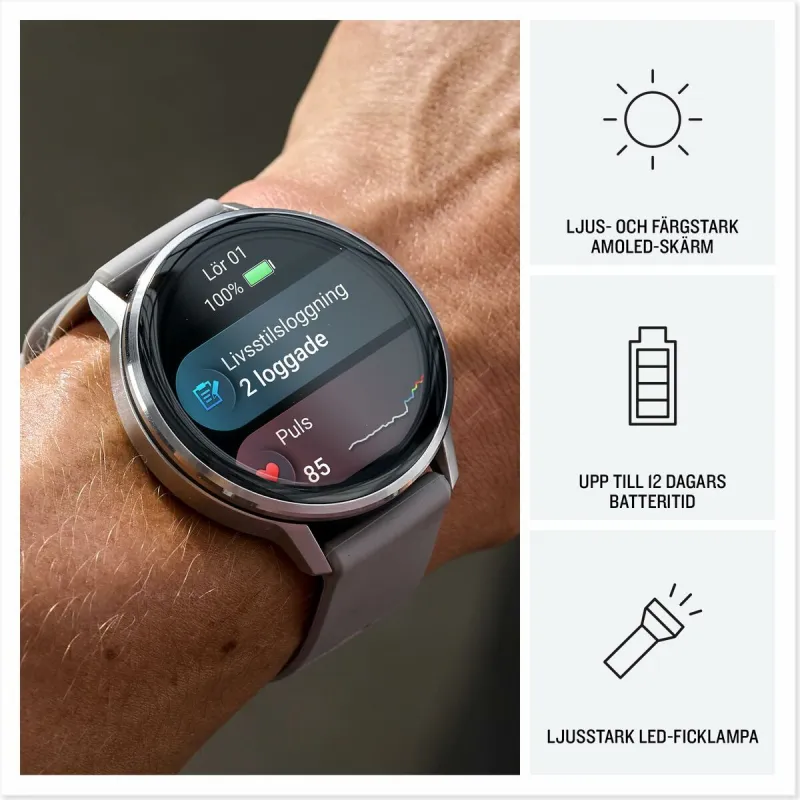 Viedpulkstenis Garmin Venu 4 Melns 1,4" 45 mm