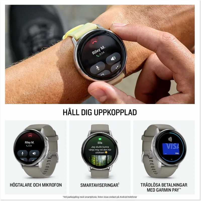 Viedpulkstenis Garmin Venu 4 Melns 1,4" 45 mm