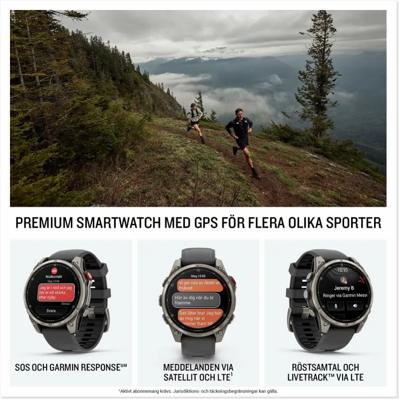 Älykello Garmin fenix 8 Pro Musta Harmaa Grafiitinharmaa 1,4"